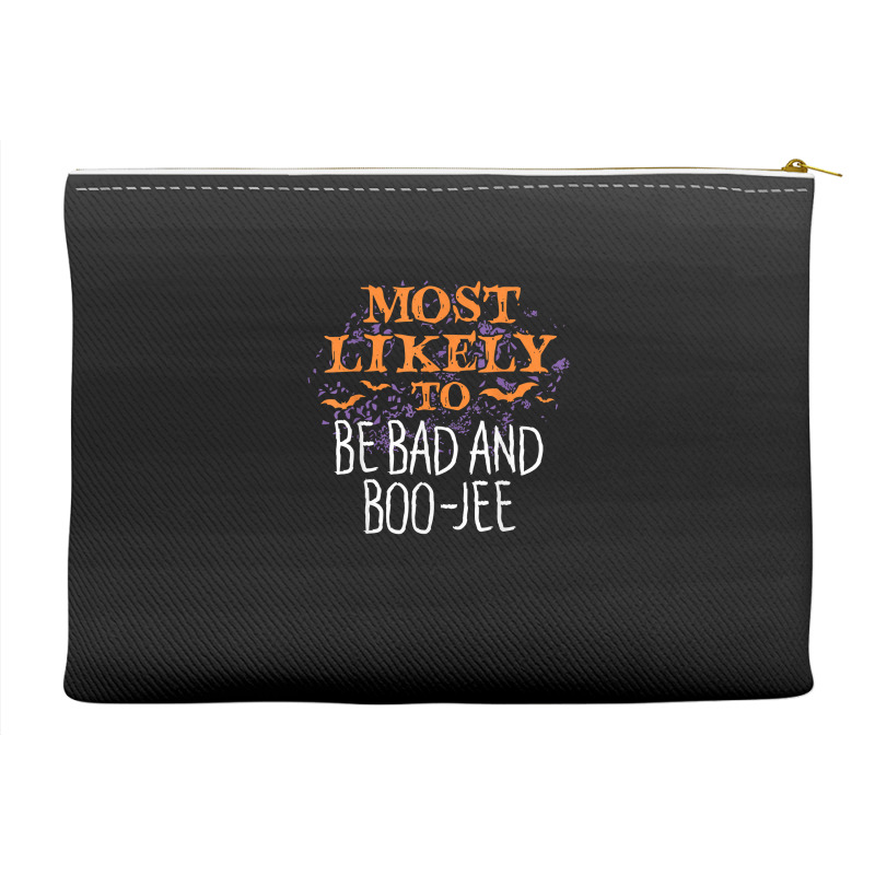 Most Likely To Halloween Be Bad And Boo Jee Matching T Shirt Accessory Pouches | Artistshot