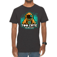 Too Cute To Be Sus Orange Impostor Imposter Crewmate Gaming Gamers Vintage T-shirt | Artistshot