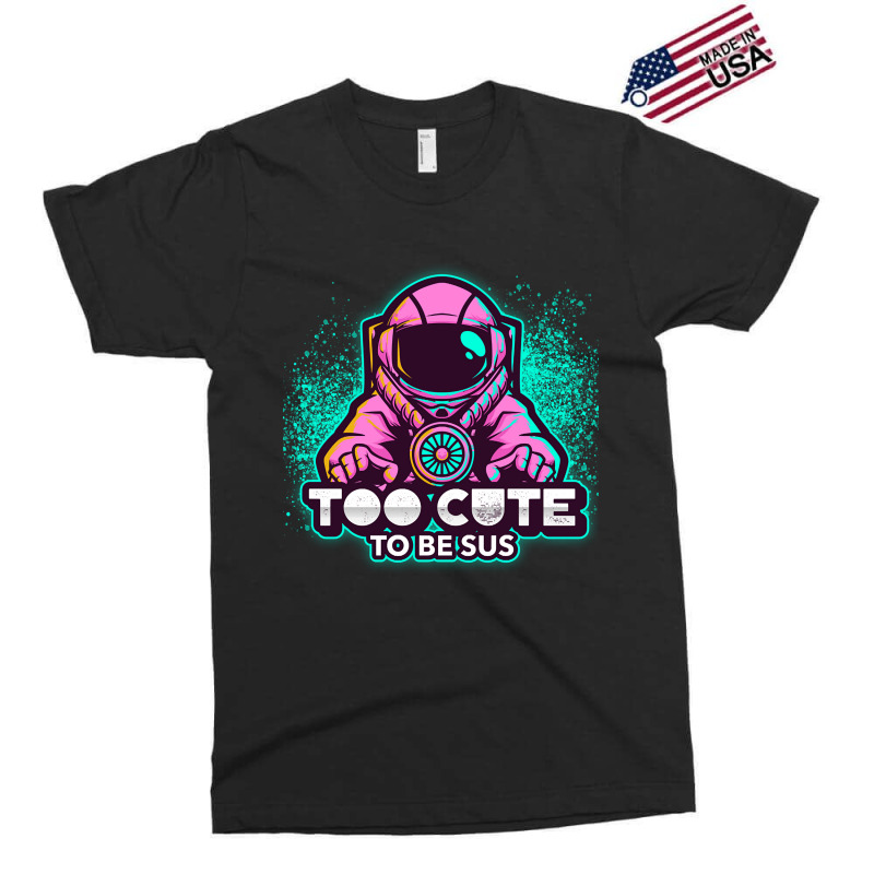 Too Cute To Be Sus Pink Impostor Imposter Crewmate Gaming Gamers Exclusive T-shirt by degreesgunner | Artistshot