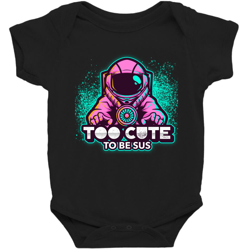 Too Cute To Be Sus Pink Impostor Imposter Crewmate Gaming Gamers Baby Bodysuit by degreesgunner | Artistshot