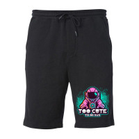 Too Cute To Be Sus Pink Impostor Imposter Crewmate Gaming Gamers Fleece Short | Artistshot