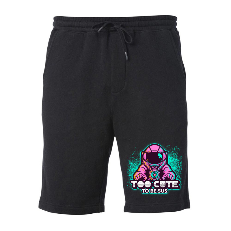 Too Cute To Be Sus Pink Impostor Imposter Crewmate Gaming Gamers Fleece Short by degreesgunner | Artistshot