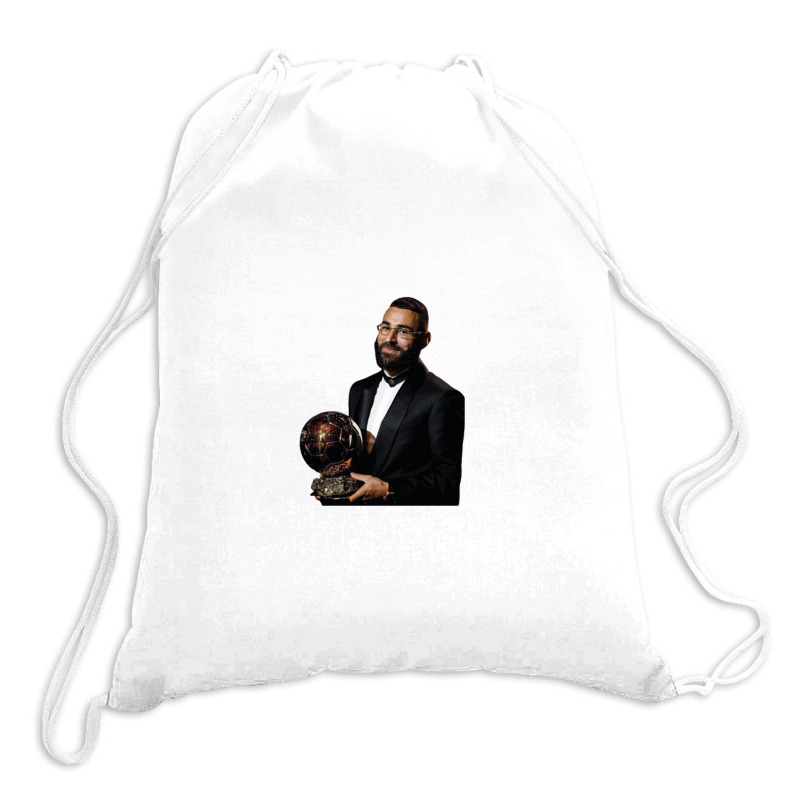 Karim Benzema Ballon D'or 2022 Drawstring Bags | Artistshot