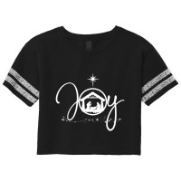 Christian Christmas Joy Jesus Nativity Scene Faith Scorecard Crop Tee | Artistshot