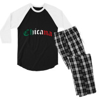 Chicana Mexican American Pride Hispanic Latino Culture Men's 3/4 Sleeve Pajama Set | Artistshot