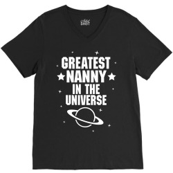 Greatest Nanny In The Universe V-Neck Tee | Artistshot