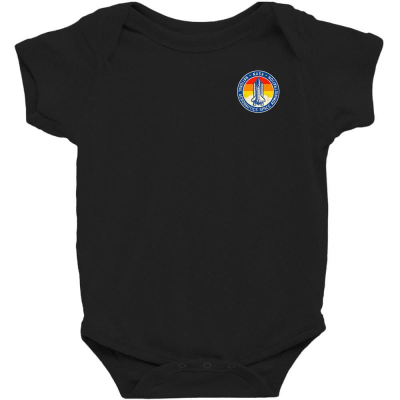 Circle Shuttle Take Off Left Chest Back Baby Bodysuit | Artistshot