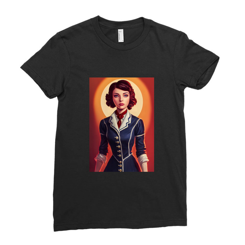 Elisabeth From Bioshock Infinite Ladies Fitted T-Shirt by saterseim | Artistshot