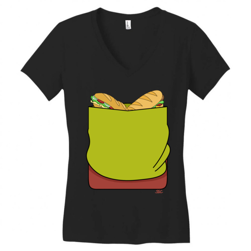 Zoinks! Pocket Women's V-Neck T-Shirt by BOBBYDAVIS | Artistshot