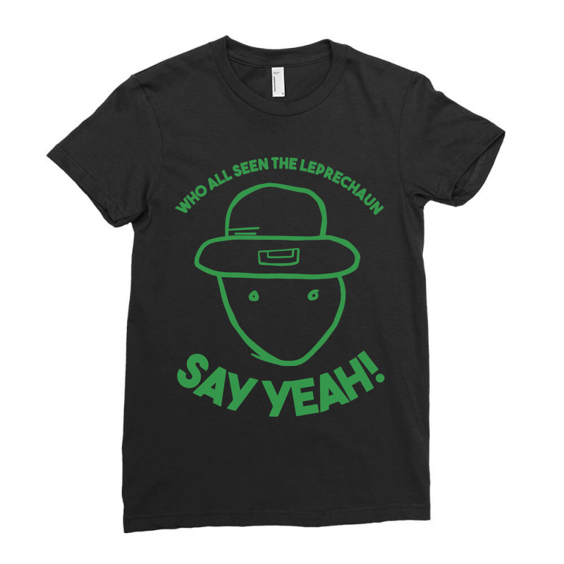 Amateur Leprechaun Sketch Mobile Alabama St Patrick's Day Ladies Fitted T-Shirt by cm-arts | Artistshot