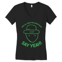 Amateur Leprechaun Sketch Mobile Alabama St Patrick's Day Women's V-neck T-shirt | Artistshot