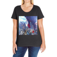 Exploding Tokyo Ladies Curvy T-shirt | Artistshot