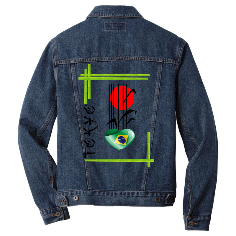 Brazil, Tokyo, Sports Men Denim Jacket | Artistshot