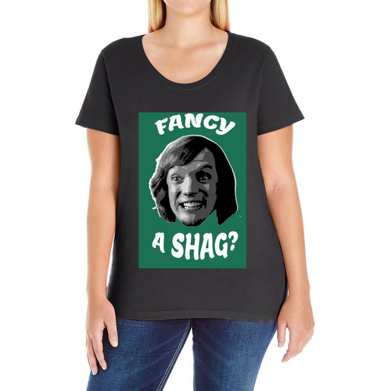 Fancy A Shag Ladies Curvy T-Shirt by BOBBYDAVIS | Artistshot