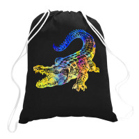 Crocodile Lover T  Shirtcrocodile Aligator With Beutiful Gift Idea T Drawstring Bags | Artistshot