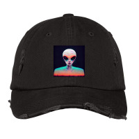 The Galactic Alien Vintage Cap | Artistshot