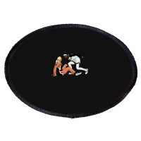 Kahleah Copper   Staredown   Cartoon Style Oval Patch | Artistshot