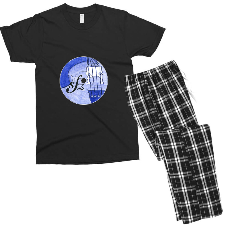 Musical Double Bass Dynamic Stringed Instrument Men's T-shirt Pajama Set by HeatherThomas | Artistshot