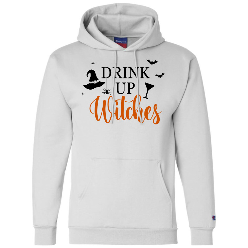 Drink Up Witches Funny Halloween Novelty Fall Holiday Item Long Sleeve Champion Hoodie by cm-arts | Artistshot