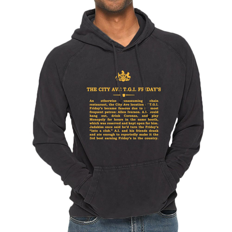 Real Historical Philadelphia - The City Ave Tgi Friday's Vintage Hoodie | Artistshot