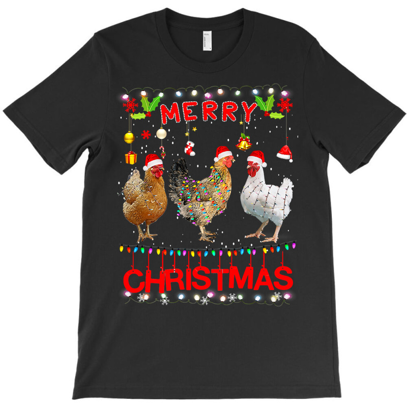 Chicken Cock Design Merry Christmas Chicken For Kids Costume Cute 32 H T-shirt | Artistshot