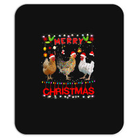 Chicken Cock Design Merry Christmas Chicken For Kids Costume Cute 32 H Mousepad | Artistshot