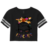 Bilingual Teacher Messy Bun Halloween Shirt For Men Women Scorecard Crop Tee | Artistshot