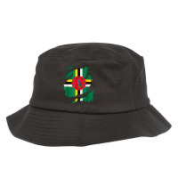 Dominica Flag Shirt Bucket Hat | Artistshot