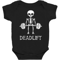 Skeleton Dead Lift Funny Halloween Lifting Weights Men Women Tank Top Baby Bodysuit | Artistshot