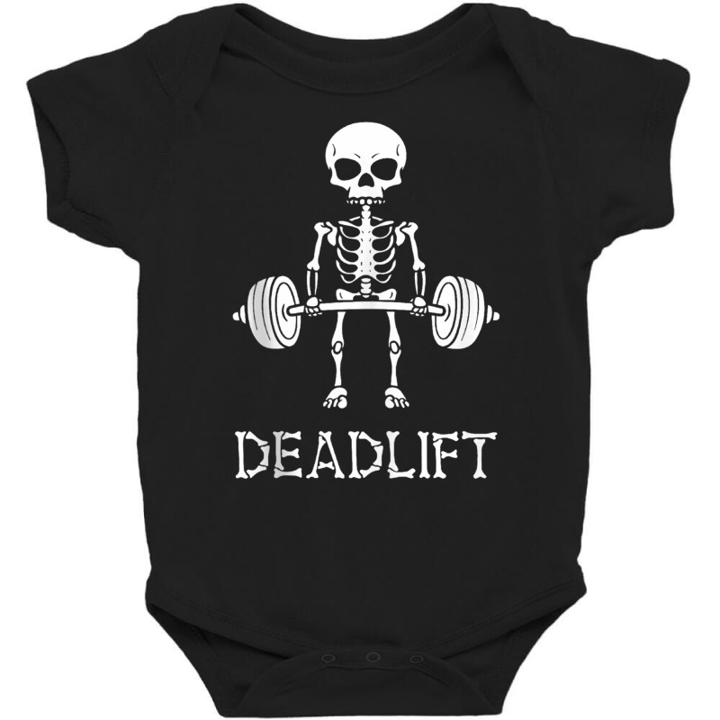 Skeleton Dead Lift Funny Halloween Lifting Weights Men Women Tank Top Baby Bodysuit | Artistshot