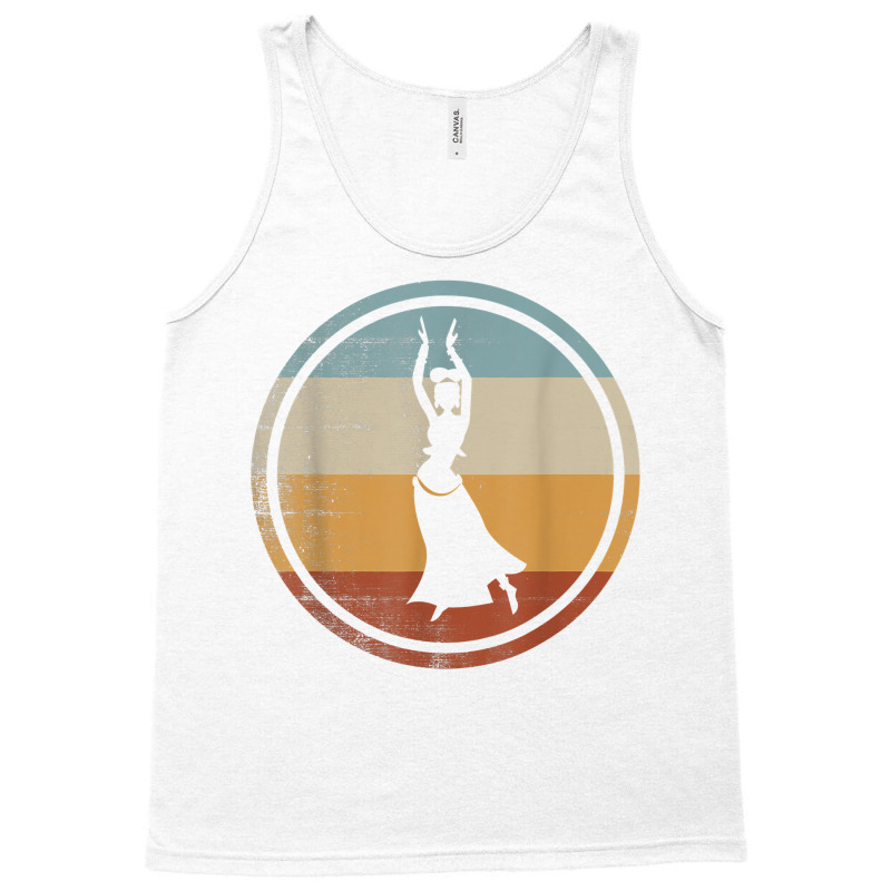 Retro Vintage Belly Dancer Design Oriental Dance T Shirt Tank Top | Artistshot