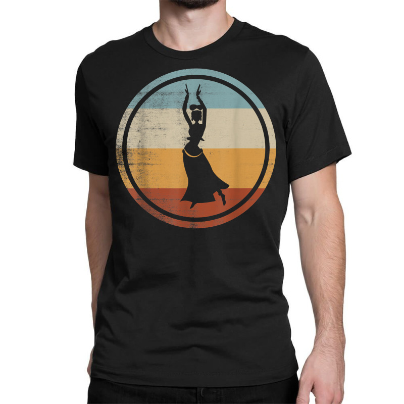 Retro Vintage Belly Dancer Design Oriental Dance T Shirt Classic T-shirt | Artistshot