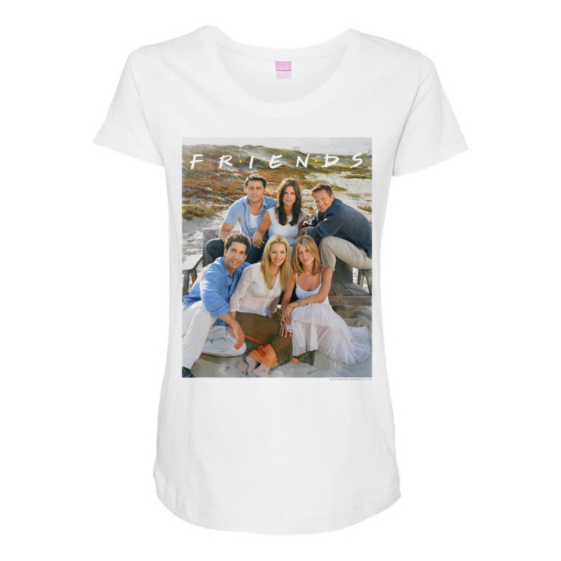 Friends Life's A Beach Maternity Scoop Neck T-shirt by shirondataylornmc | Artistshot