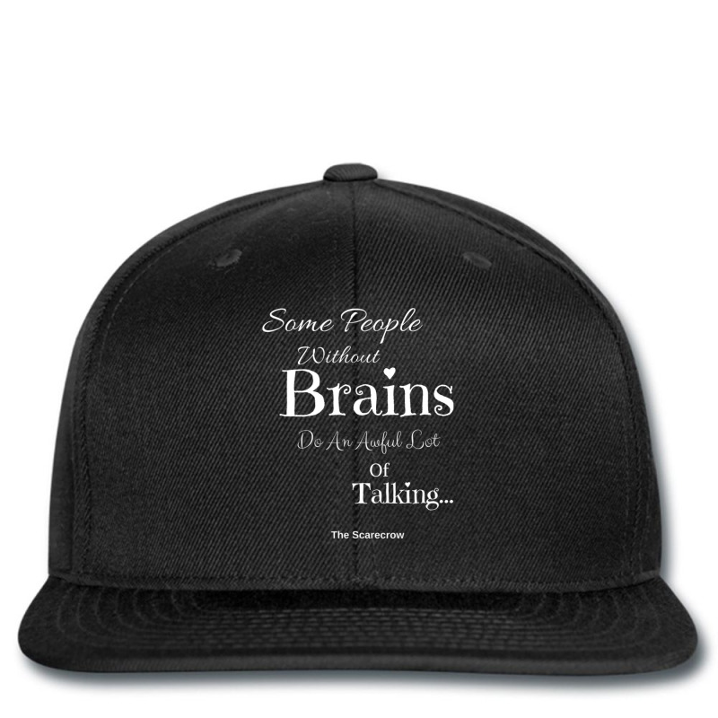 Wizard Of Oz Scarecrow People Without Brains Quote Printed hat by cm-arts | Artistshot