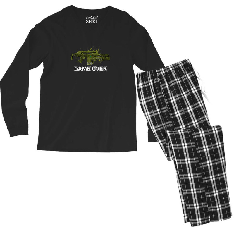 Game Over Marines Men's Long Sleeve Pajama Set by JolenePender | Artistshot