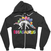 Funny Eggasaurus Stegosaurus Egg Dinosaur Happy Easter Day Zipper Hoodie | Artistshot