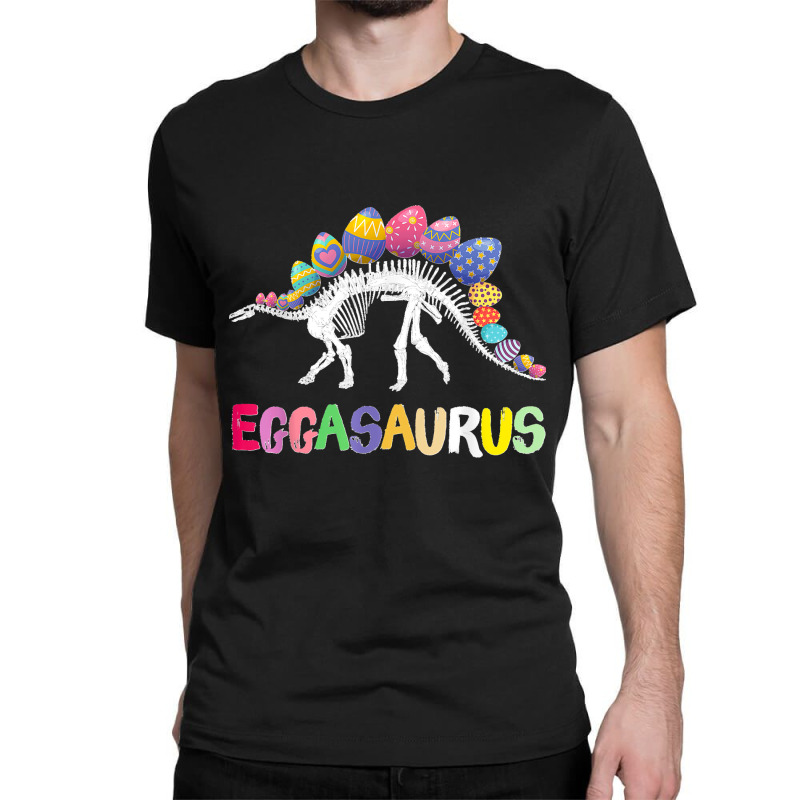 Funny Eggasaurus Stegosaurus Egg Dinosaur Happy Easter Day Classic T-shirt | Artistshot