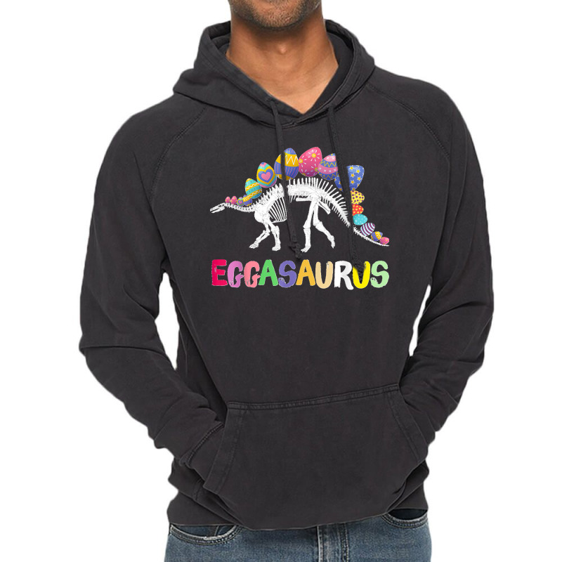 Funny Eggasaurus Stegosaurus Egg Dinosaur Happy Easter Day Vintage Hoodie | Artistshot