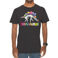 Funny Eggasaurus Stegosaurus Egg Dinosaur Happy Easter Day Vintage T-shirt | Artistshot