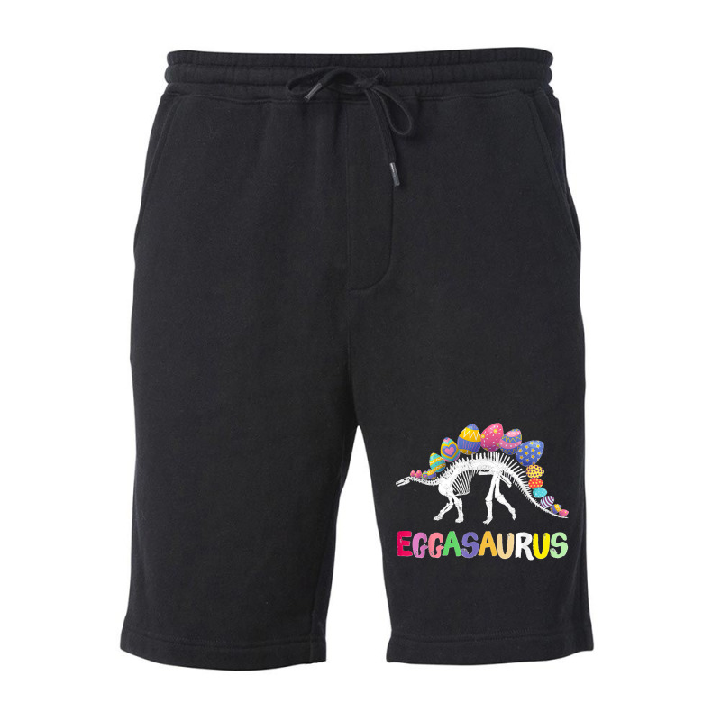 Funny Eggasaurus Stegosaurus Egg Dinosaur Happy Easter Day Fleece Short | Artistshot