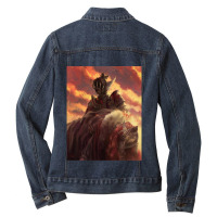 Music Vintage Retro Knight Finlay And Malenia Funny Graphic Gift Ladies Denim Jacket | Artistshot