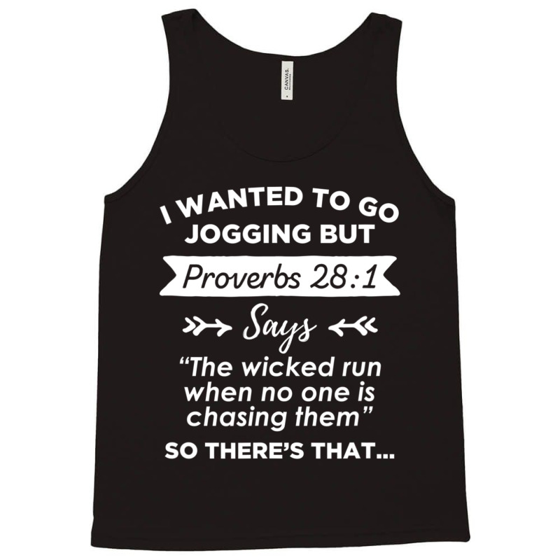 Christian Bible Proverb Running Workou Tank Top by cm-arts | Artistshot