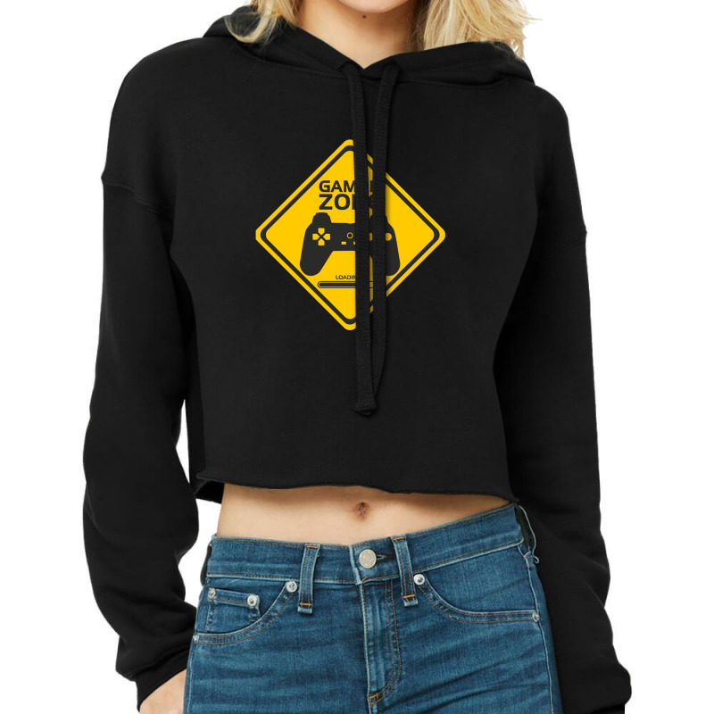 Gamer Zone Cropped Hoodie by ChandraGay | Artistshot