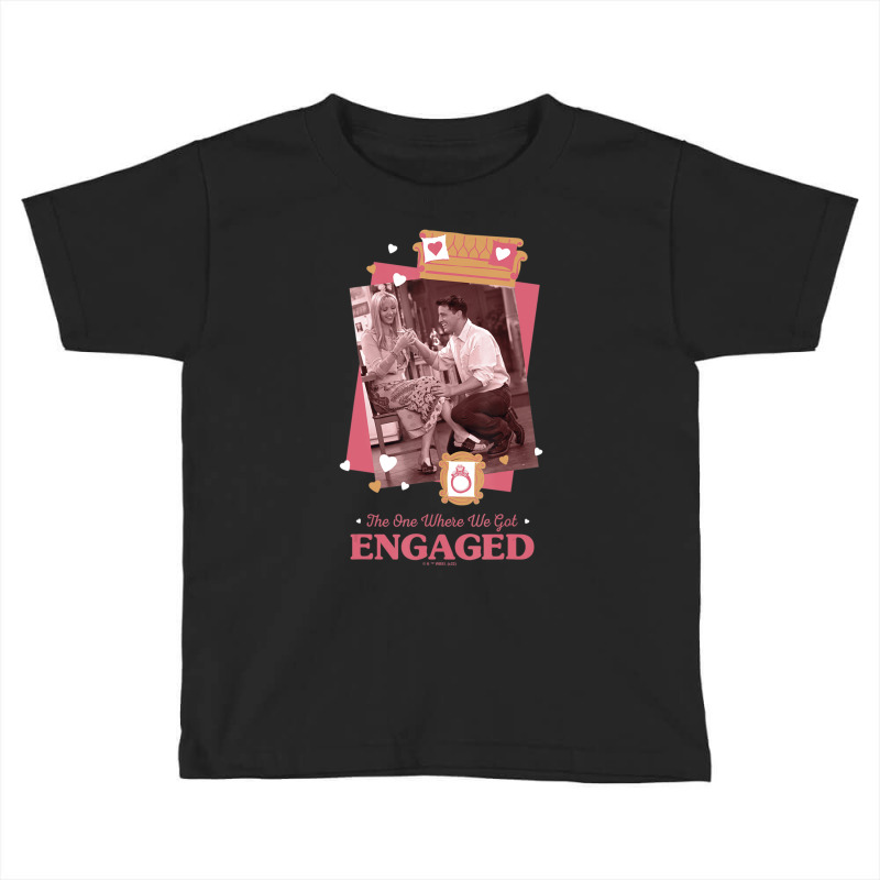 Friends Phoebe And Joey The One Where We Got Engaged Toddler T-shirt by shirondataylornmc | Artistshot