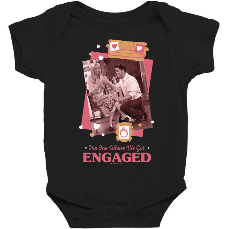 Friends Phoebe And Joey The One Where We Got Engaged Baby Bodysuit | Artistshot