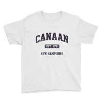 Womens Canaan New Hampshire Nh Vintage State Athletic Style V Neck T S Youth Tee | Artistshot