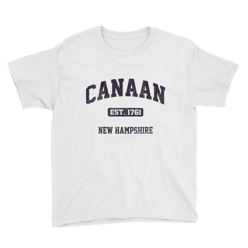 Womens Canaan New Hampshire Nh Vintage State Athletic Style V Neck T S Youth Tee by cm-arts | Artistshot