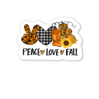 Love Peace Fall Halloween Pumpkin Emotions Smiling Costume Sticker | Artistshot