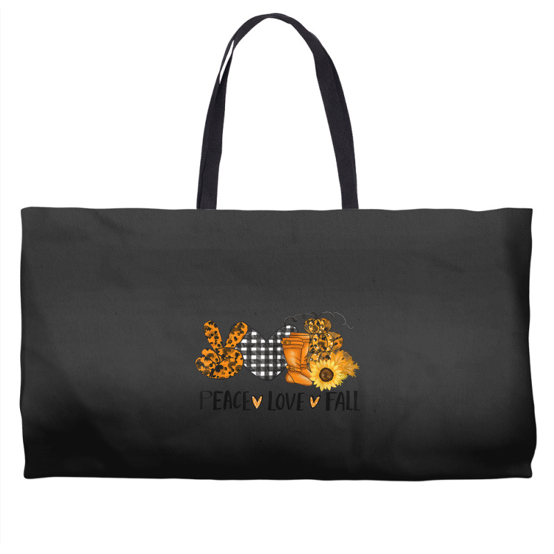 Love Peace Fall Halloween Pumpkin Emotions Smiling Costume Weekender Totes | Artistshot