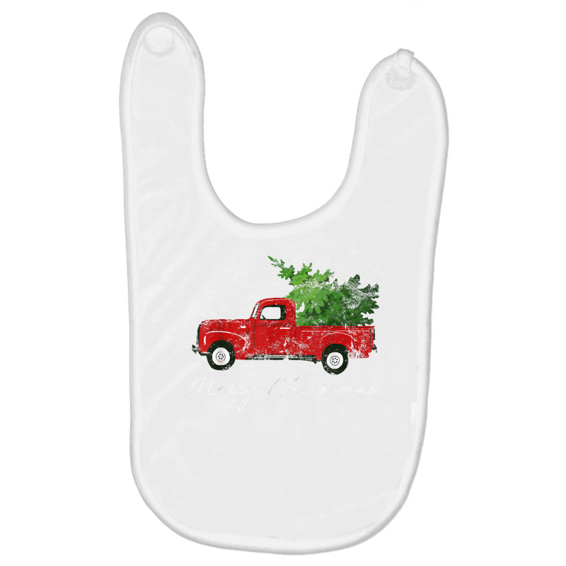 Vintage Wagon Christmas T Shirt   Tree On Car Xmas Vacation Baby Bibs by cm-arts | Artistshot